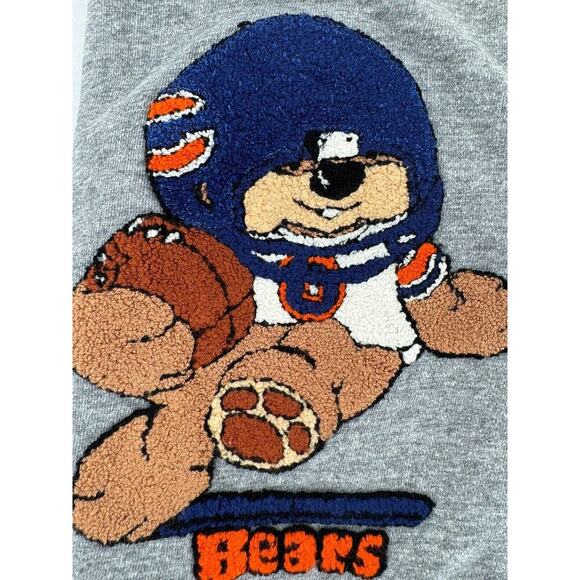 Vtg 90’s Chicago Bears Sweater Sz XL Graphic Rare Collectible Grey Crewneck​ - Picture 3 of 15